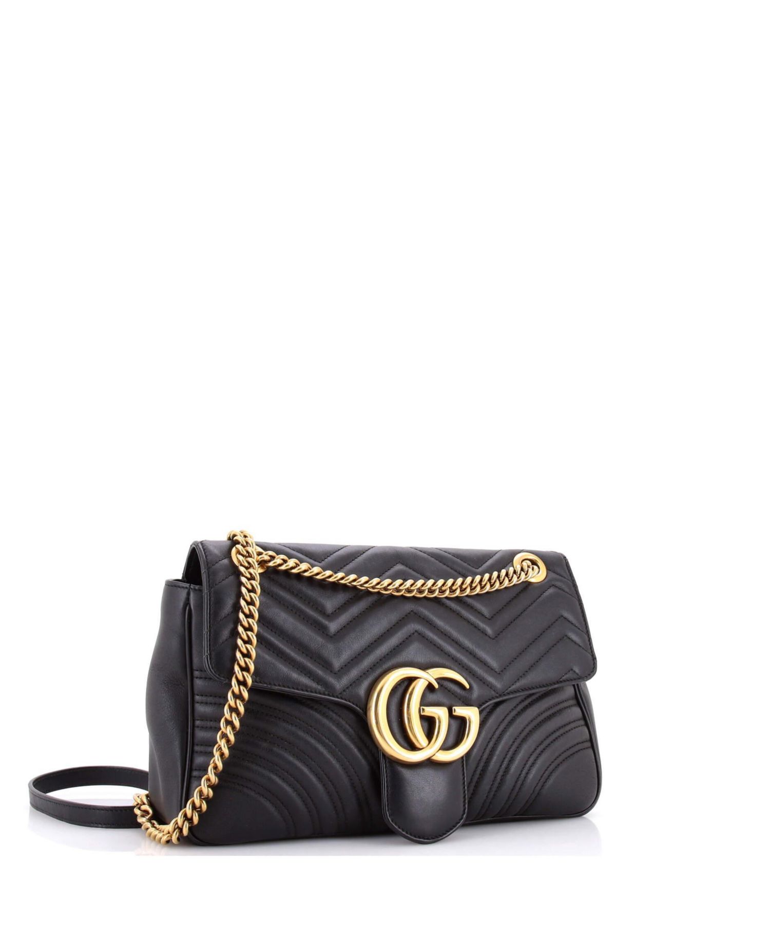 Medium GG Marmont Flap Bag Matelasse Leather