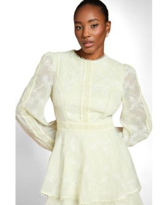 long sleeve lace dress macy's Siena Women's Lace Long-Sleeve Open-Back Dress at Mall of America in  Bloomington, MN