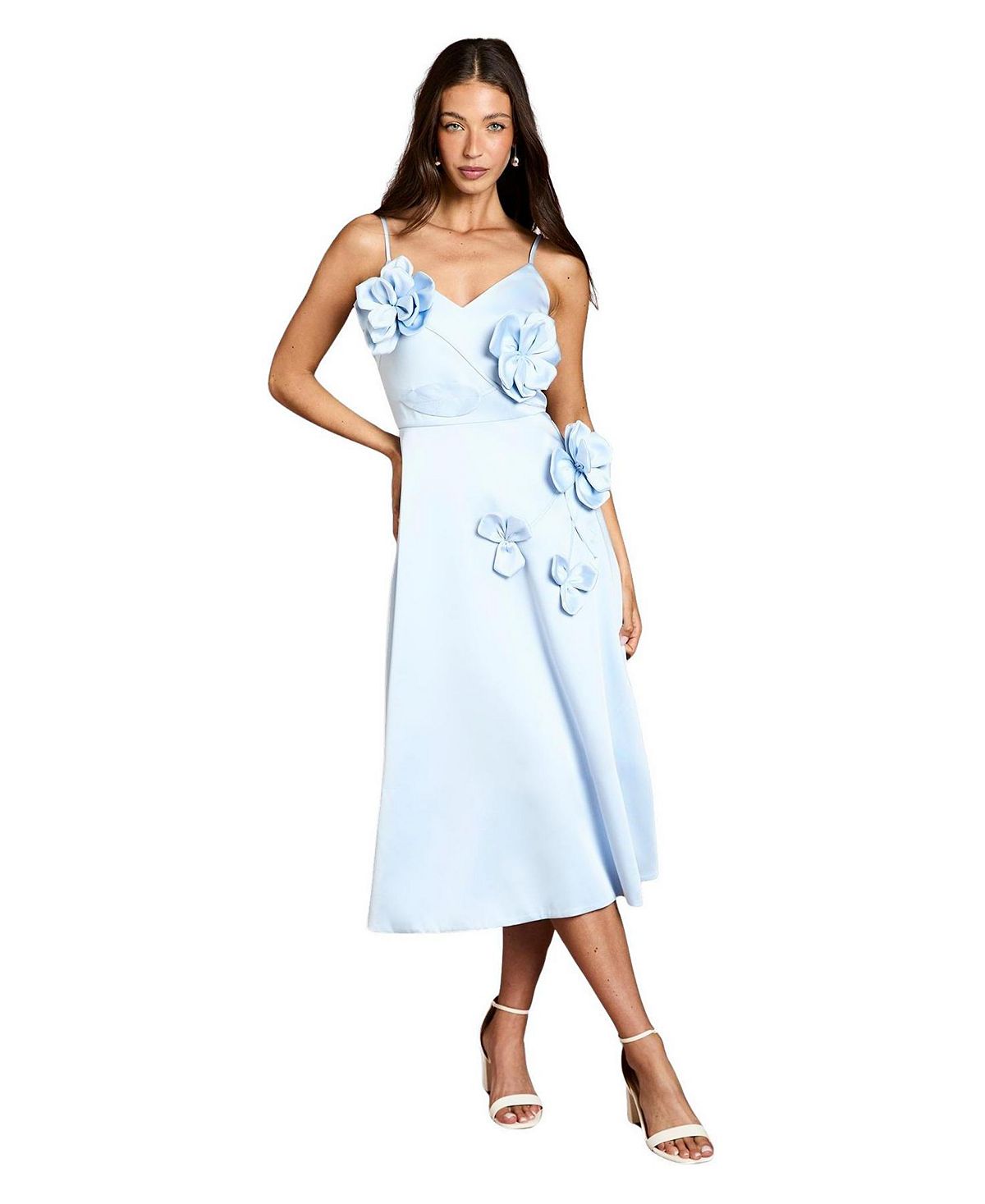 Coast Women's Corsage Detail Satin Midi Dress view 1 — MAYCSS fashion products