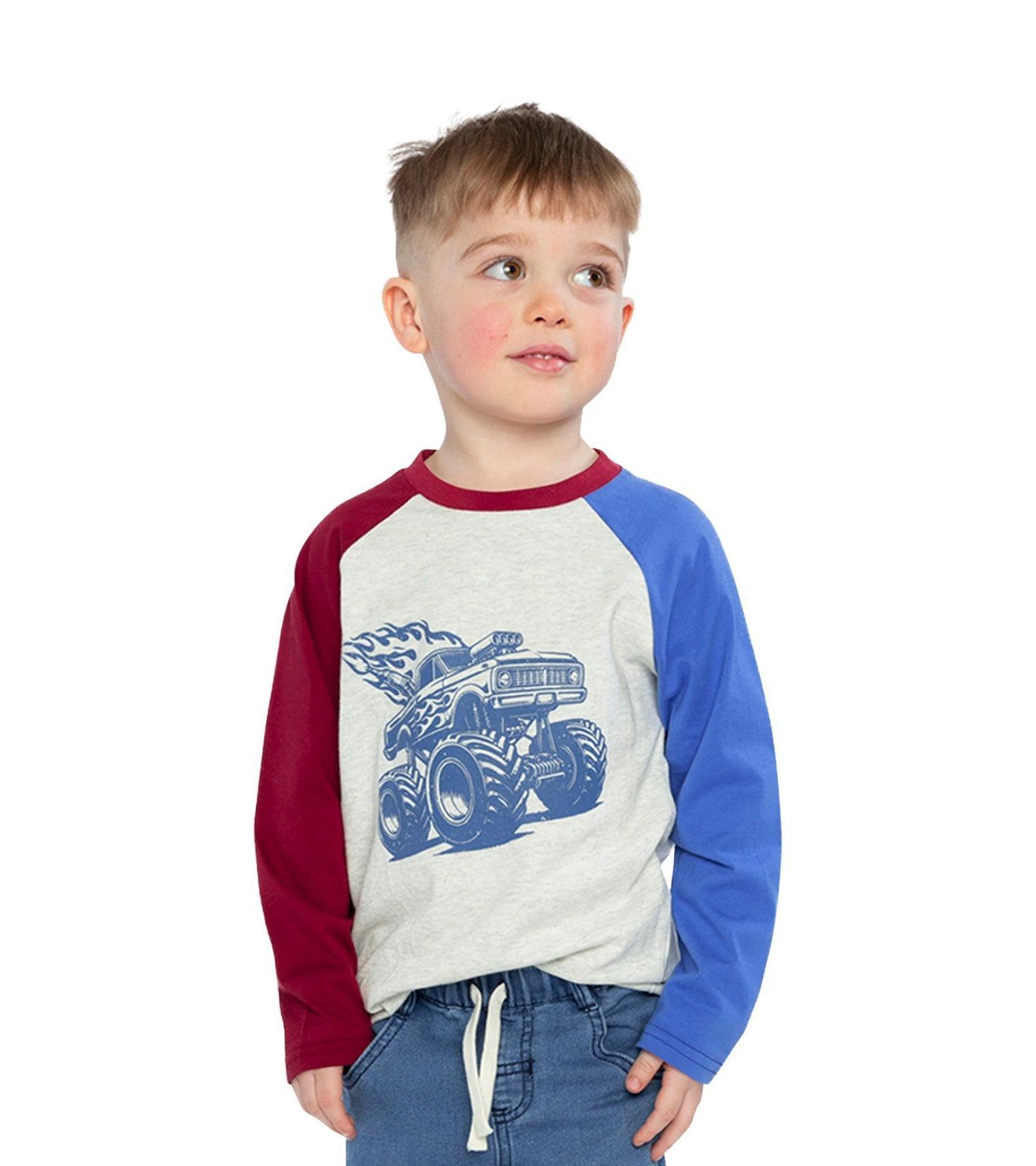 Little and Big Boy 6-12 Raglan T-Shirt