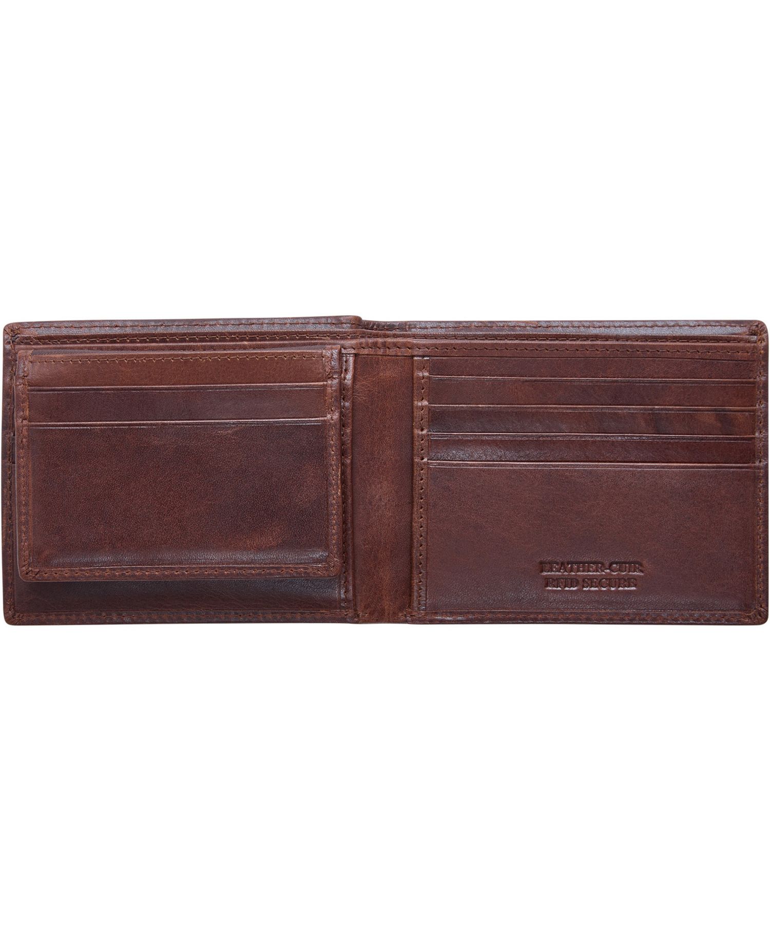 Men's Boulder Collection RFID Secure Billfold with Removable Left Wing Passcase