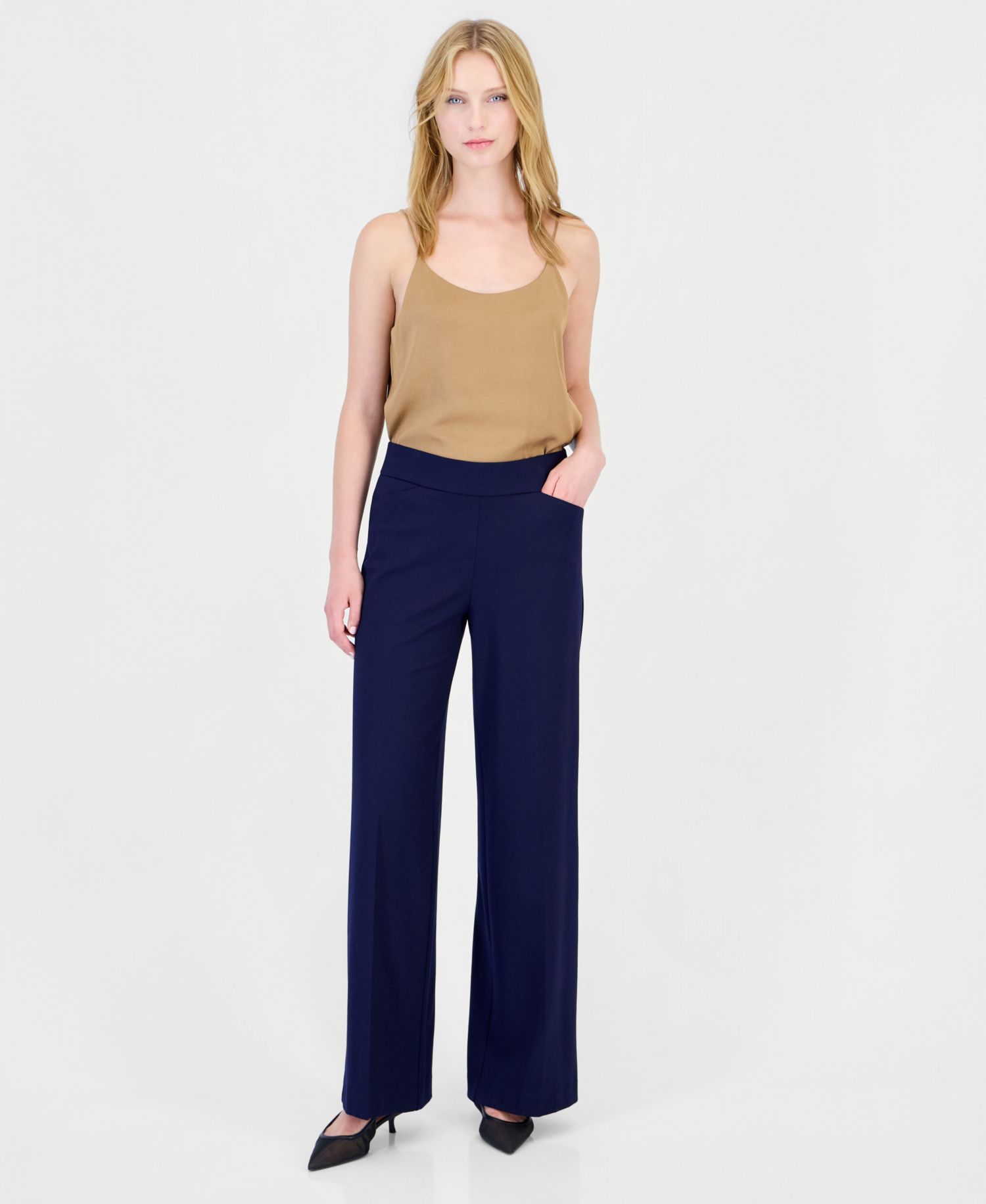 Women's Pull-On Wide-Leg Compression Pants