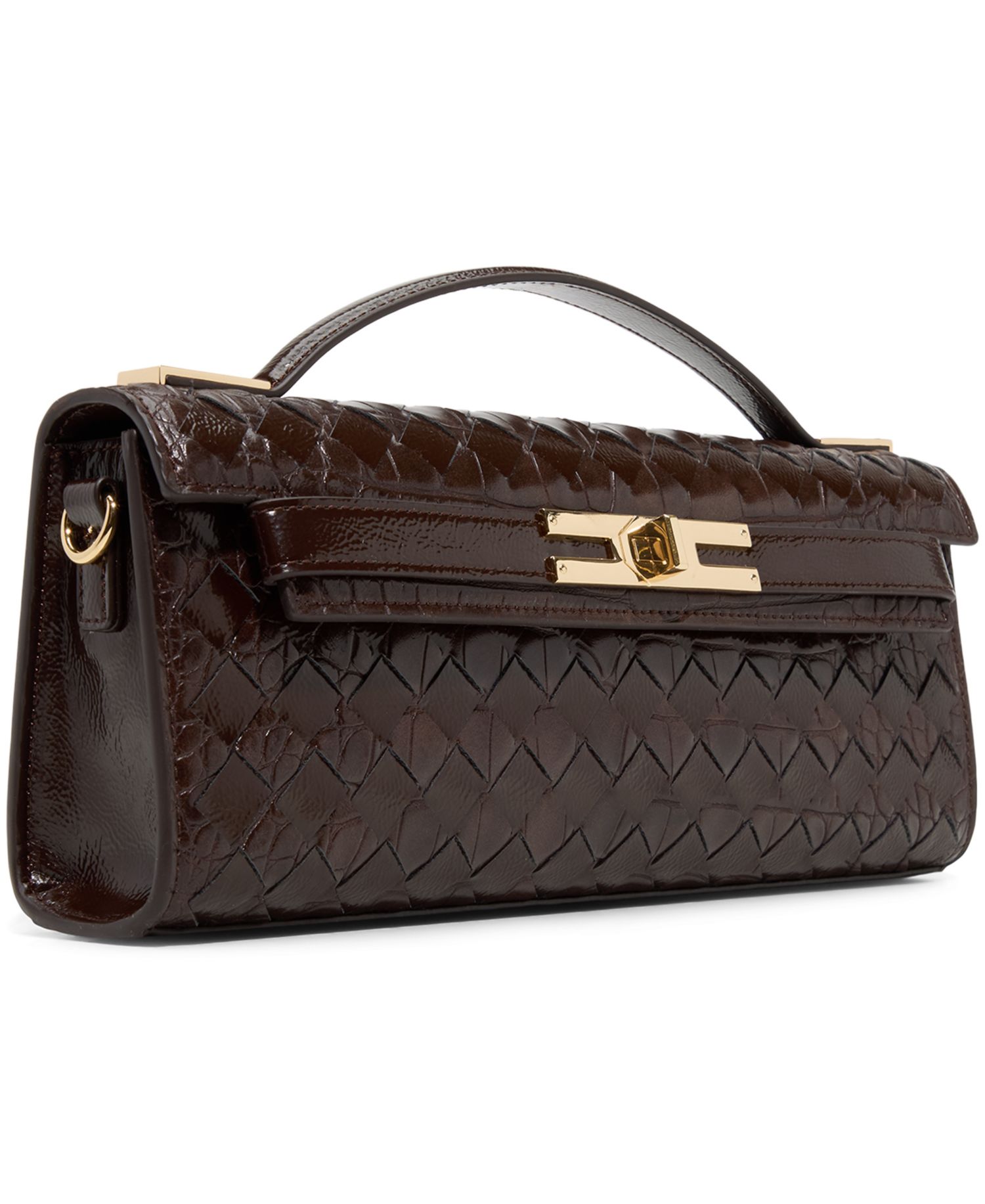 Mirzzaa Small Turn-Lock Clutch Crossbody Handbag