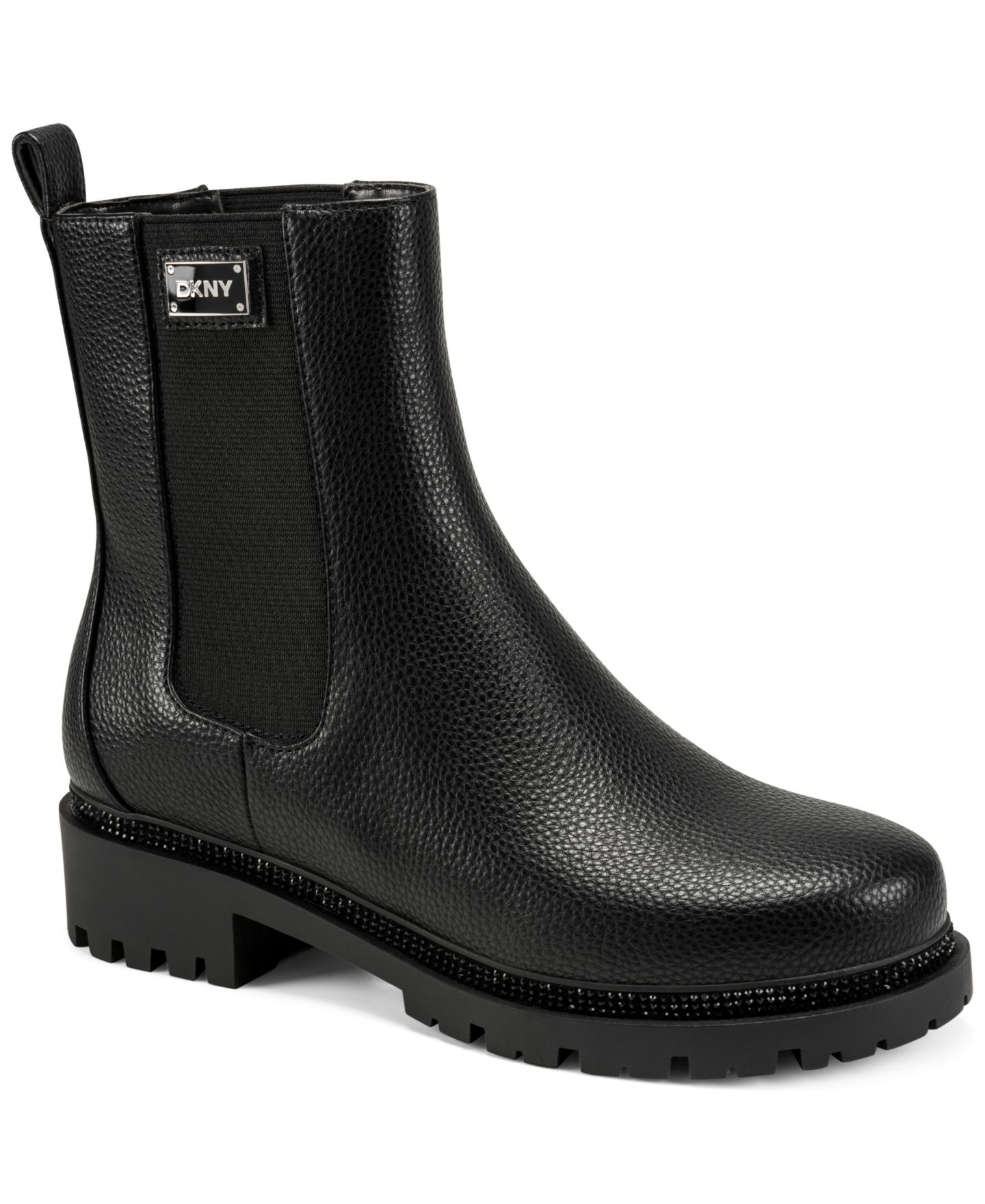 Женские ботинки DKNY Rick Round Toe Chelsea Booties, цвет: Чёрный — фото 7