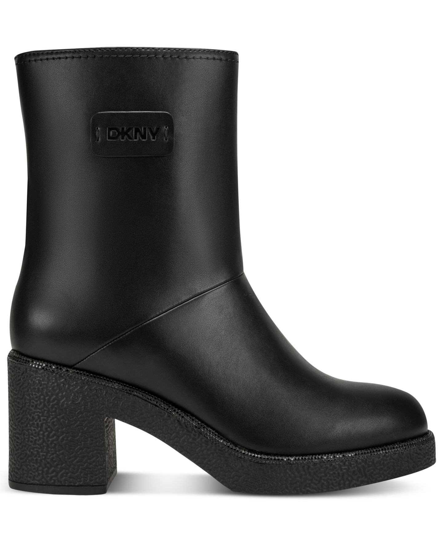 Женские ботинки DKNY Traci Block Heel Booties, цвет: Чёрный — фото 4