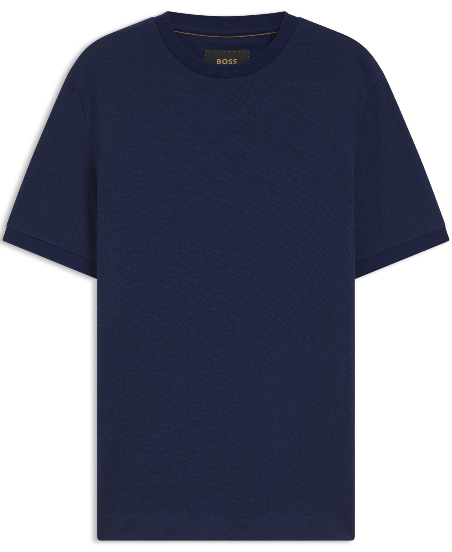 Men's Cotton-Silk Jacquard Regular-Fit T-Shirt
