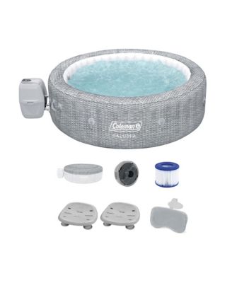 Sicily Inflatable AirJet Hot Tub with 2 SaluSpa Seat and Headrest Pillow