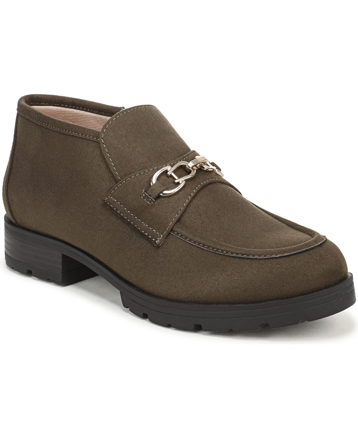Женские ботинки LifeStride Leila Chukka Almond Toe Short, цвет: Армейский зелёный — фото 1