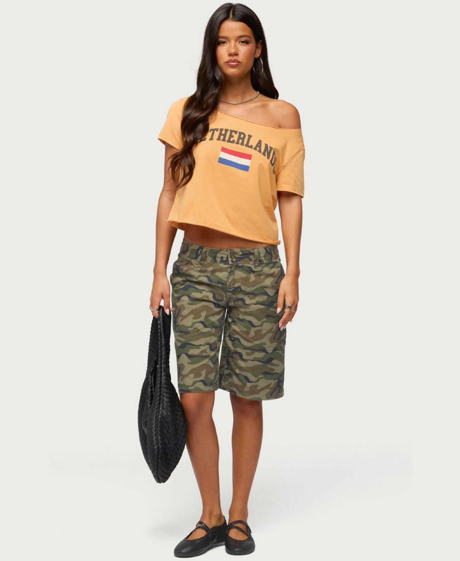 Women's Netherlands Off Shoulder T Shirt