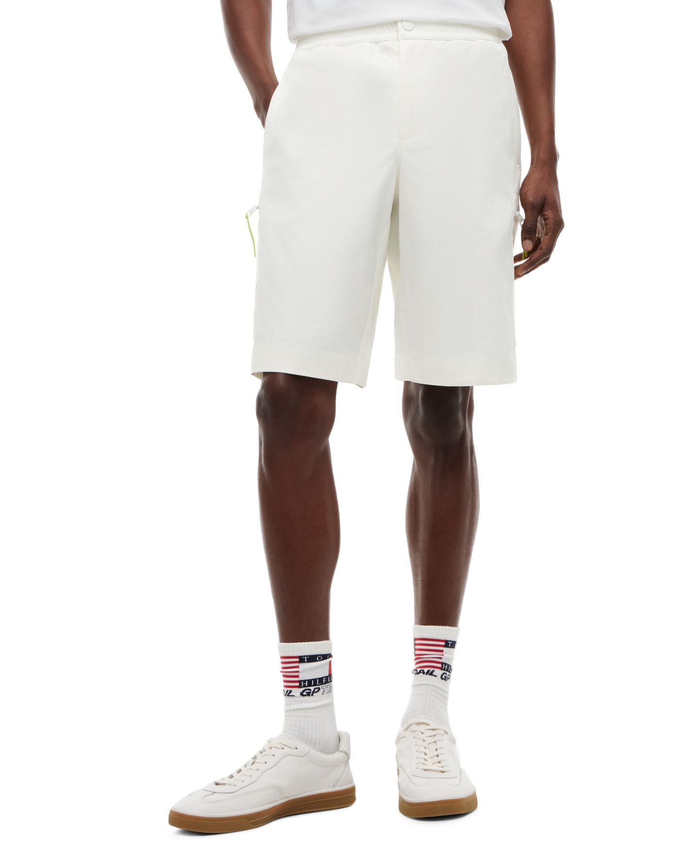 Мужские шорты Tommy Hilfiger x U.S. SailGP Cargo Stretch Regular-Fit, цвет: Экрю — фото 1