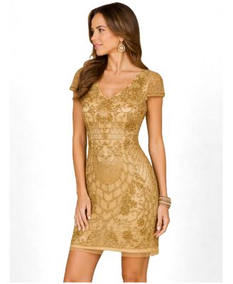 macys gold sequin dress Women's Embellished/Sequin Holiday Dresses Mini dress