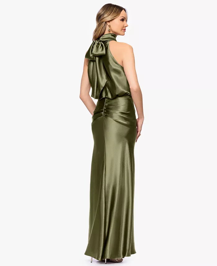 Petite Halter Neck Gown - thumbnail 4