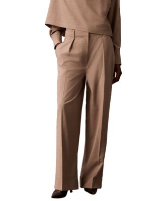 Petite High-Rise Wide-Leg Pants