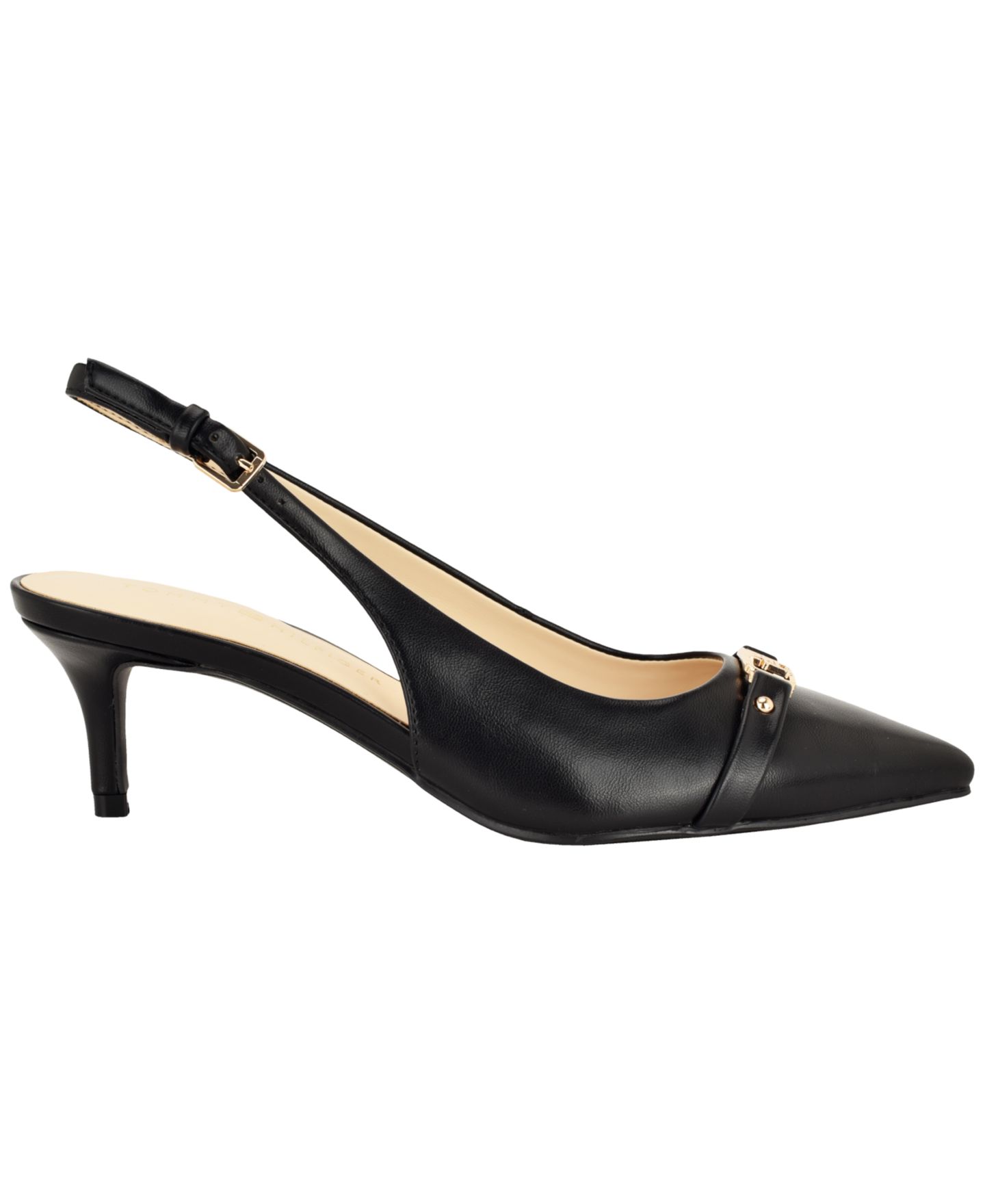 Женские туфли Tommy Hilfiger Totale Kitten Heel Slingback Dress Pumps, цвет: Чёрный — фото 2