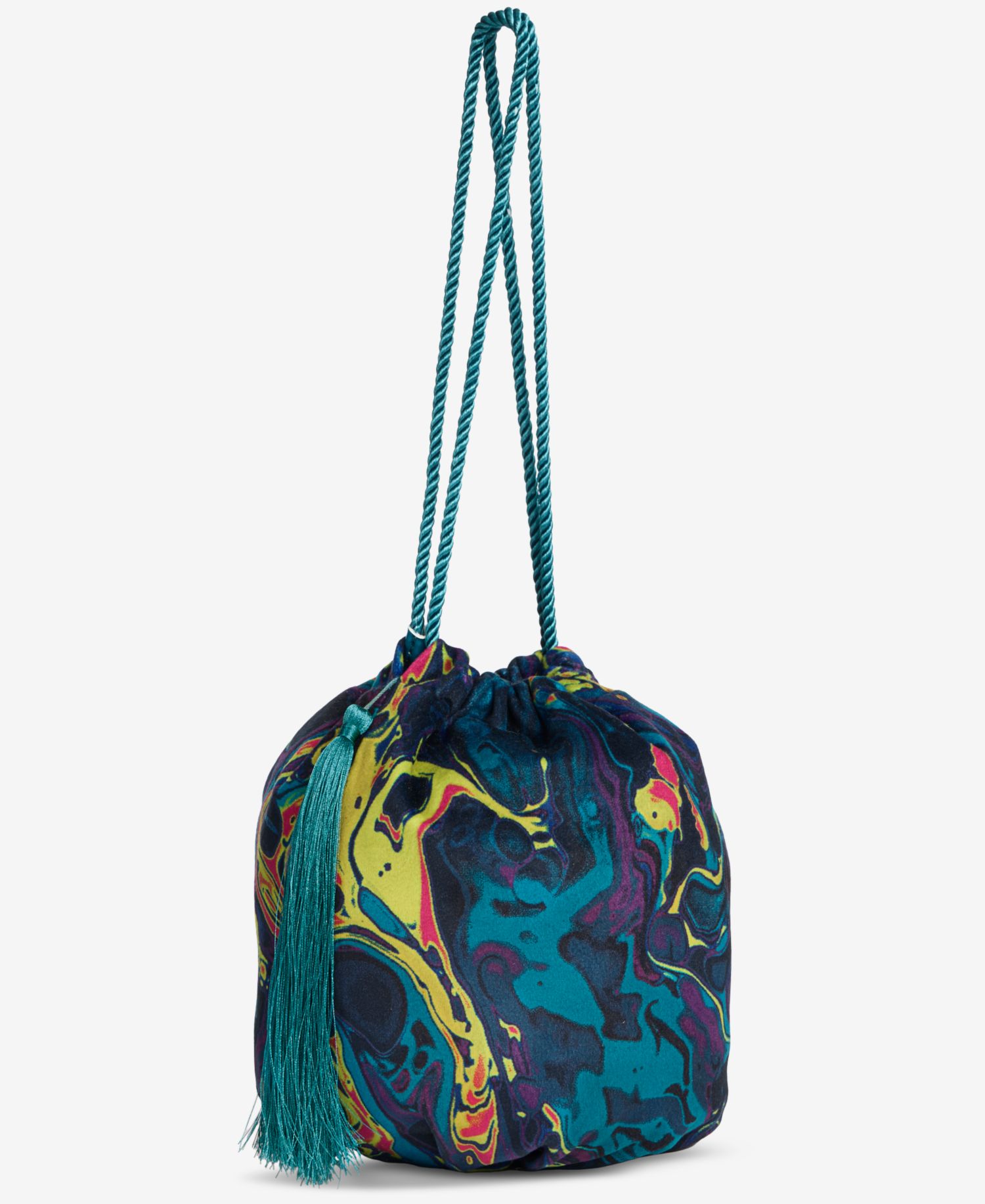 Velvet Drawstring Handbag