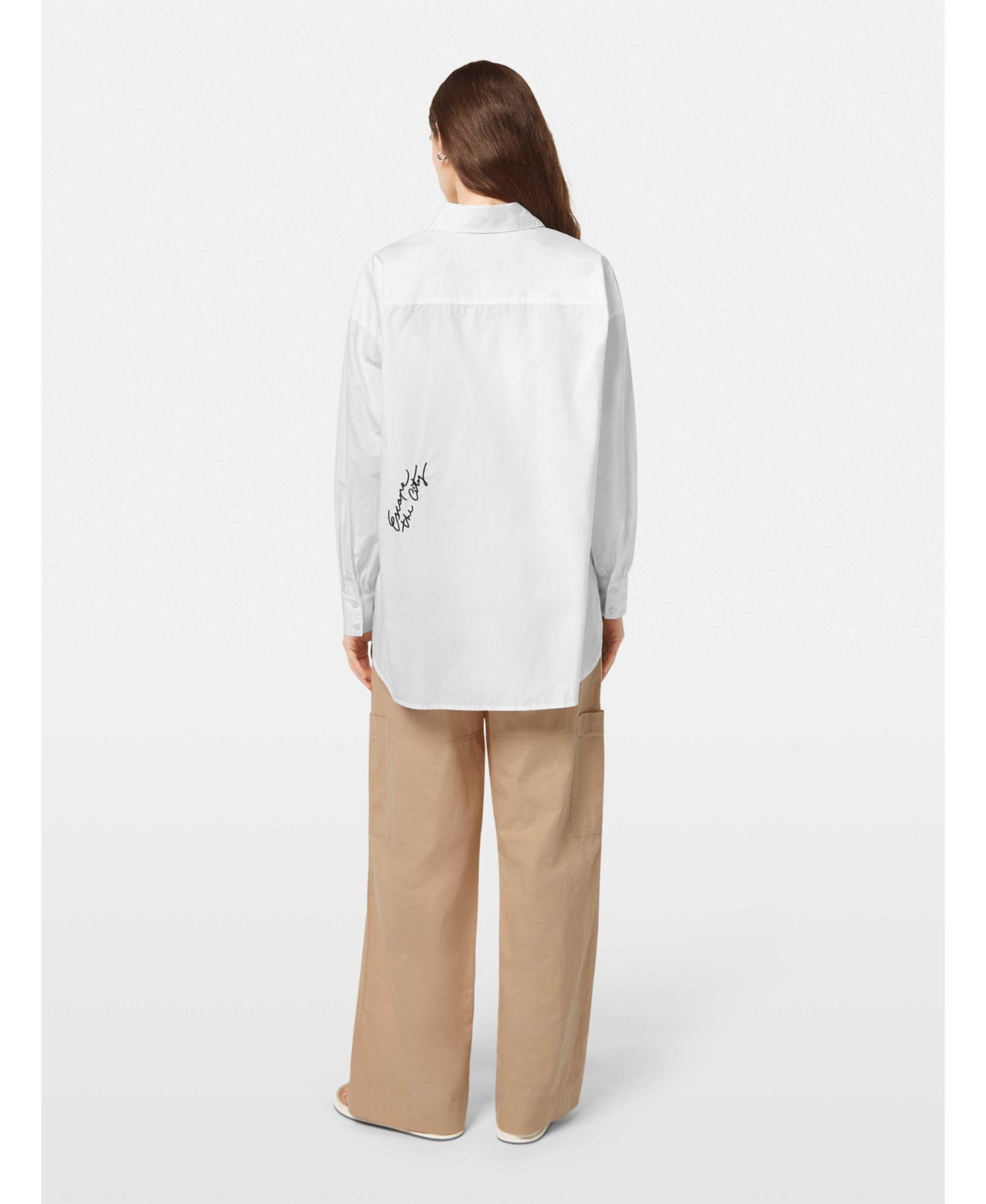 Women's Embroidered Poplin Shirt,