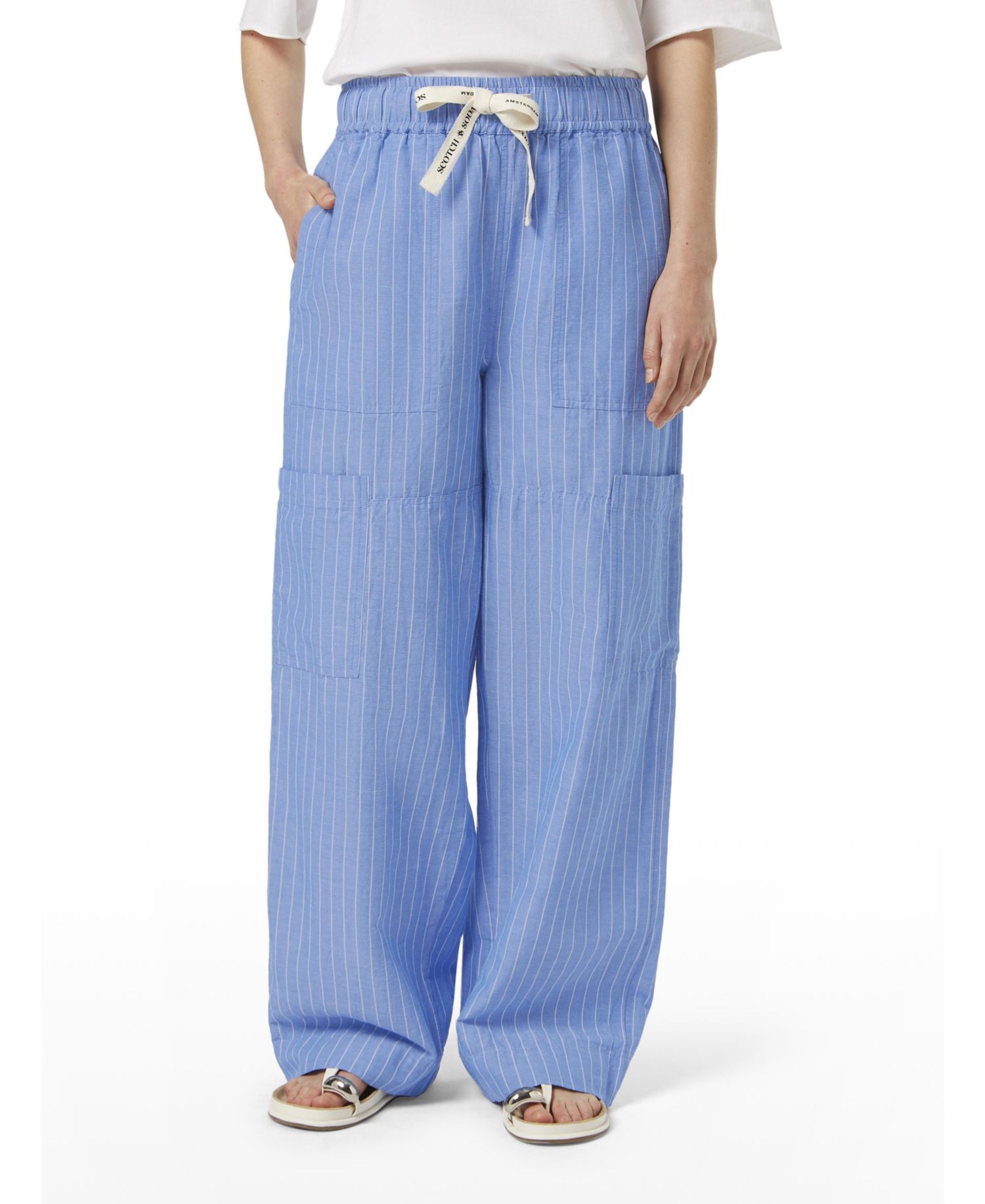 Women's Noa High-Rise Wide-Leg Pull On Cargo Pant