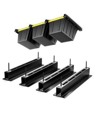 Overhead Ceiling Mount Bin Rail Storage System