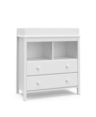 Alpine 2 Drawer Changing Table Chest (White)