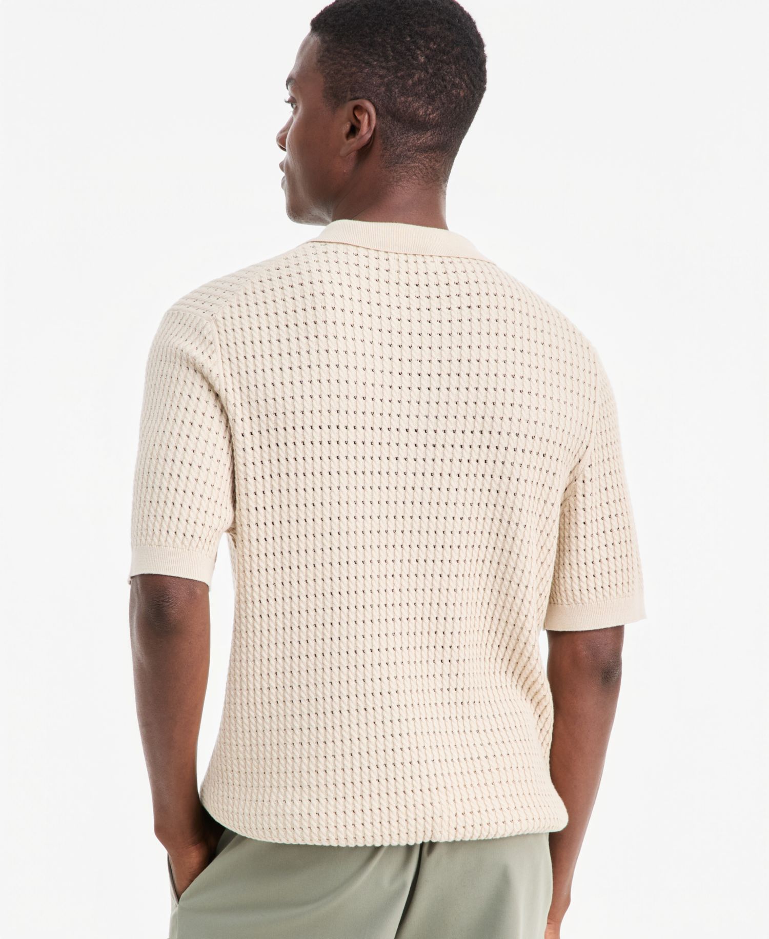 Men's Cotton Short-Sleeve Polo Sweater, Macy's Exclusive