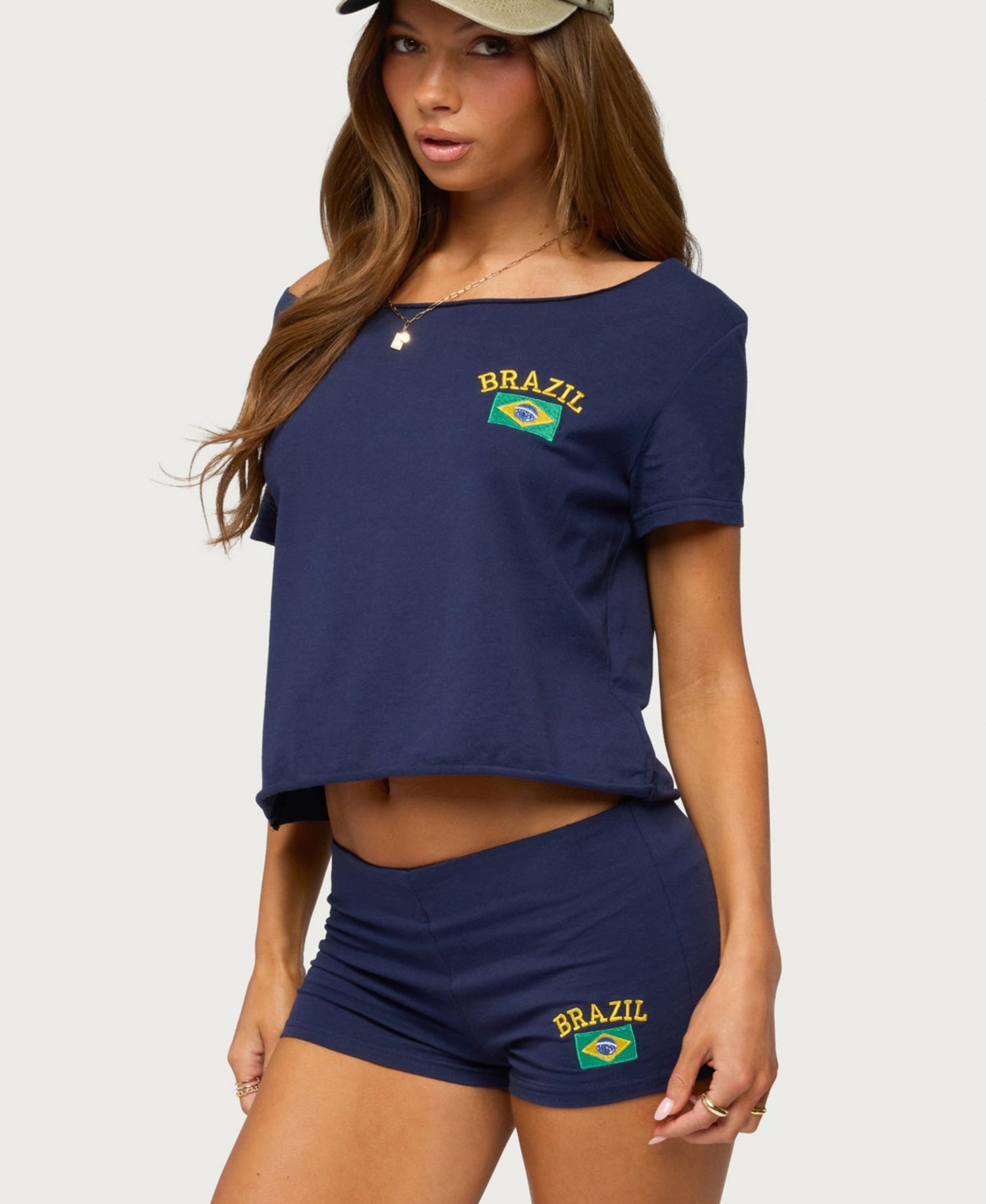 Women's Brazilian Babe Off Shoulder T Shirt