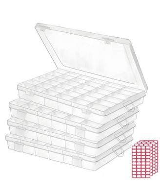 Plastic Organizer Box Adjustable Dividers Bead Craft Fishing Tackle Storage