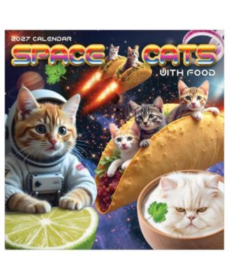 2027 Space Cats Wall Calendar
