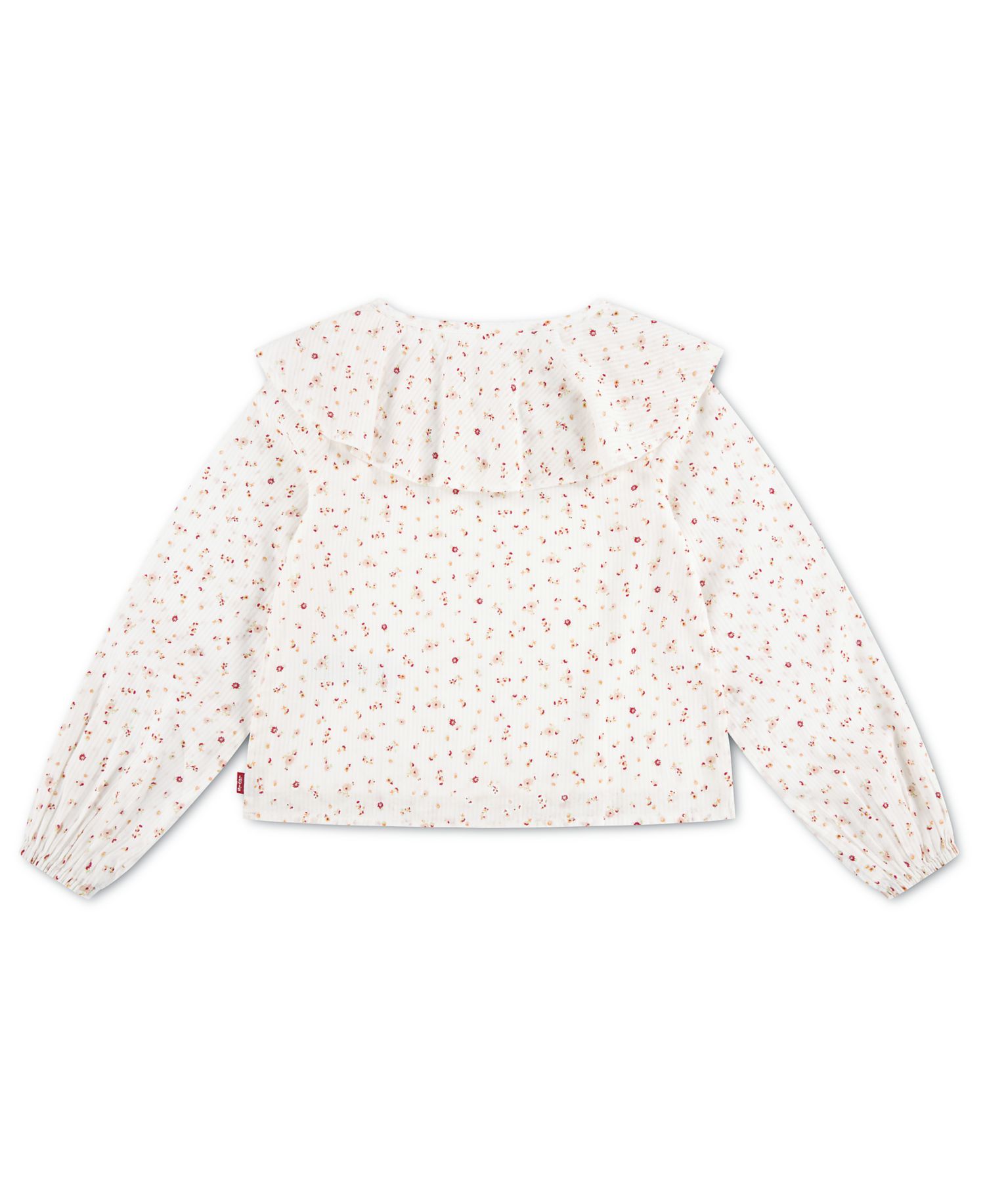 Girls' 7-16 Long-Sleeve Ruffle Top