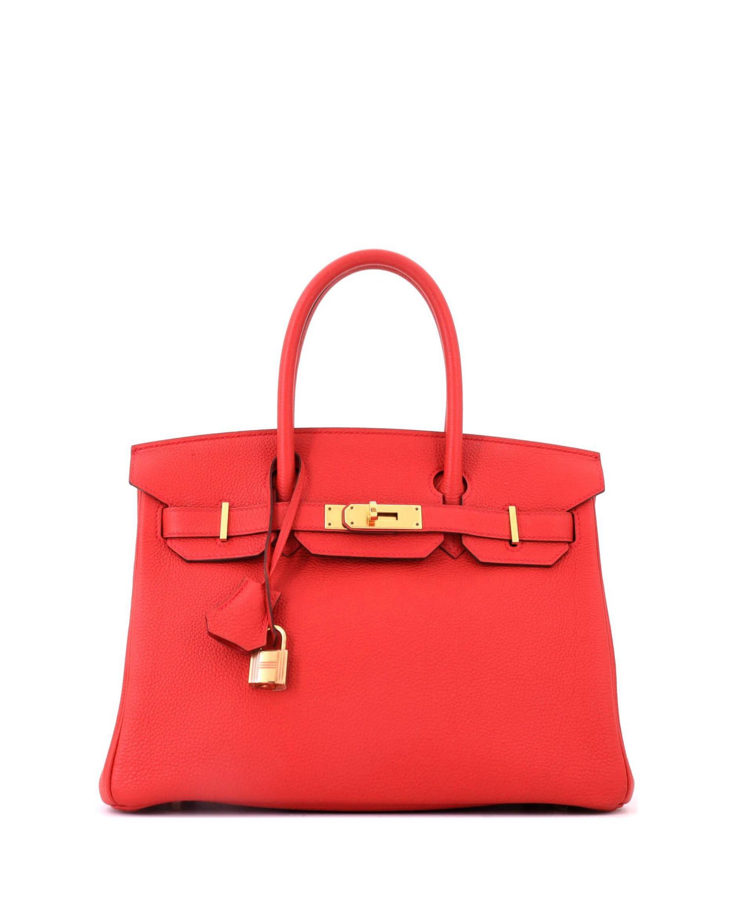 Birkin 30 Handbag Red Togo with Gold Hardware