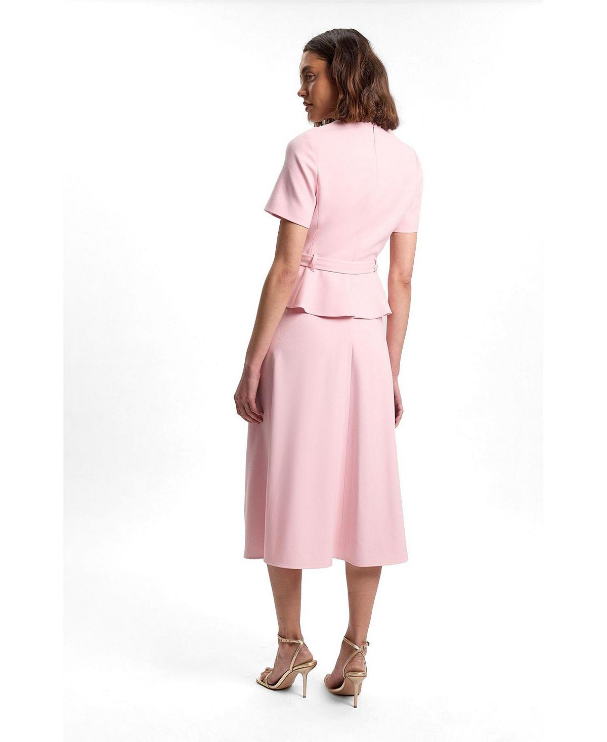 Karen Millen Women's Belted Midi Dress view 4 — MAYCSS fashion products