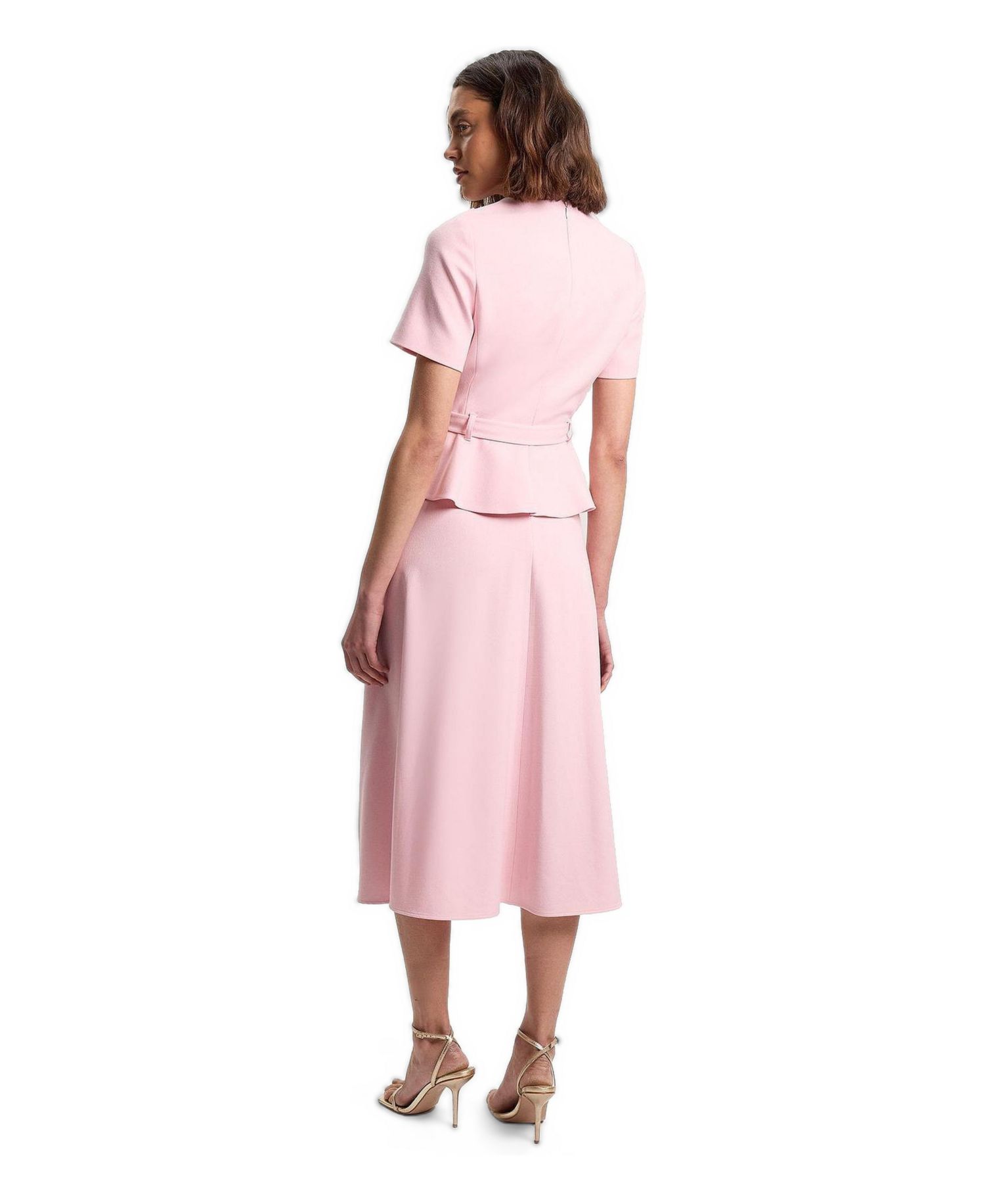 Women's Belted Midi Dress