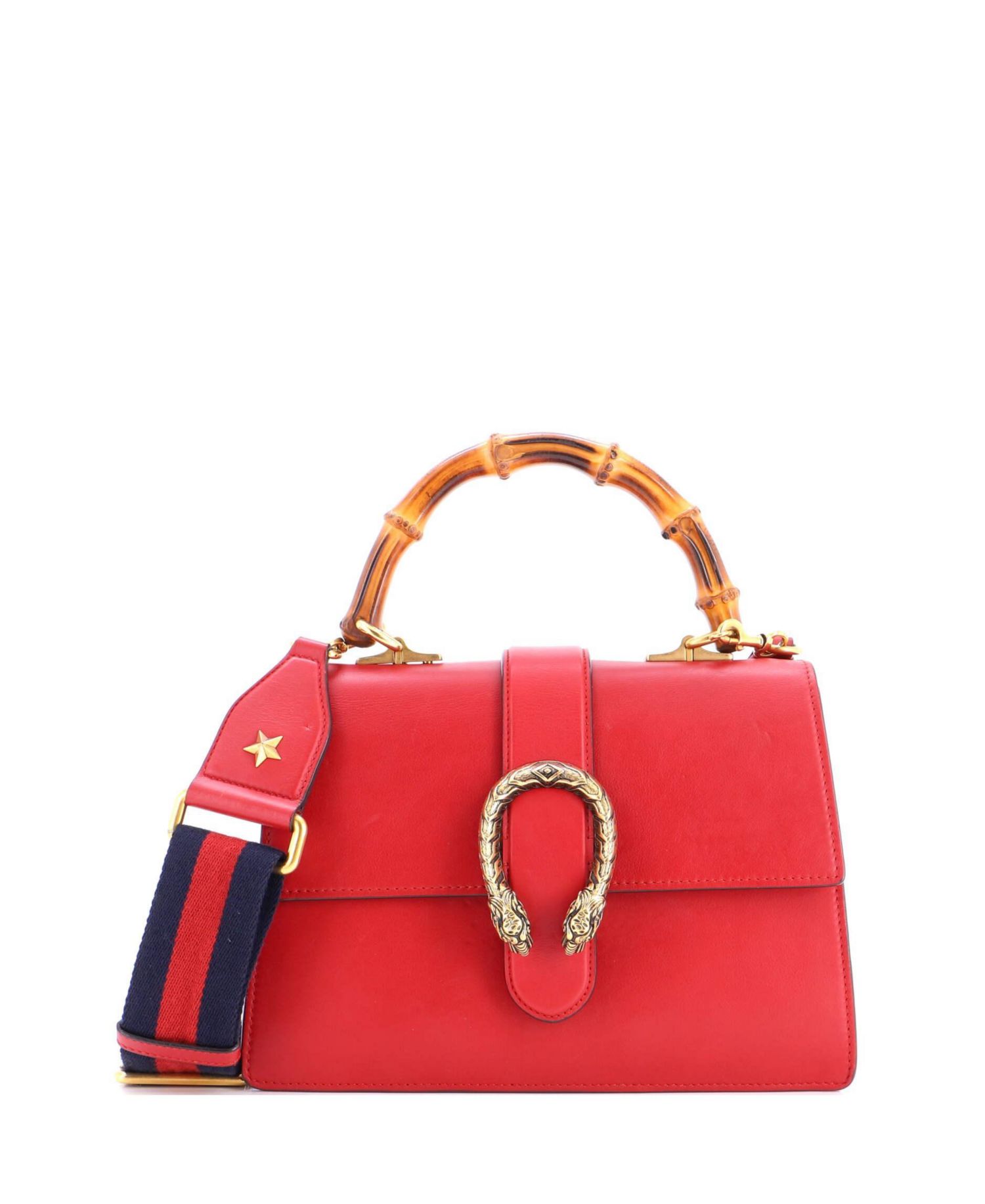 Medium Dionysus Bamboo Top Handle Bag Leather