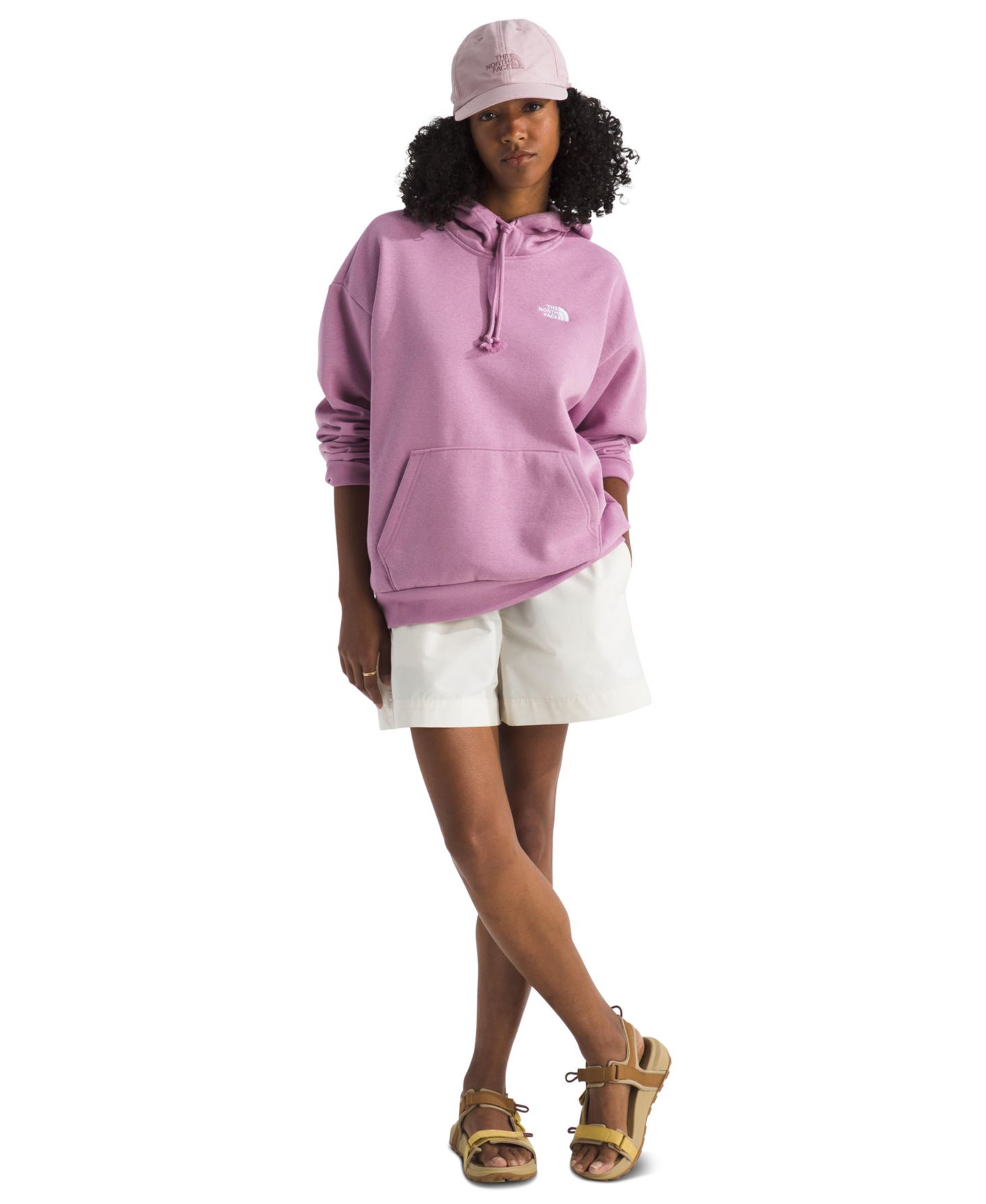 Женское худи The North Face Evolution Oversized Sweatshirt, цвет: Лавандовый — фото 2