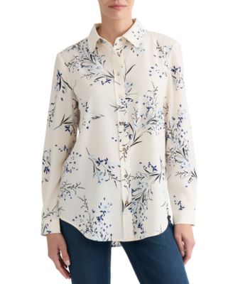Women's Printed Collared Shirt