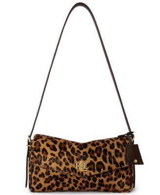 Leopard Print Small Farrah Shoulder Handbag