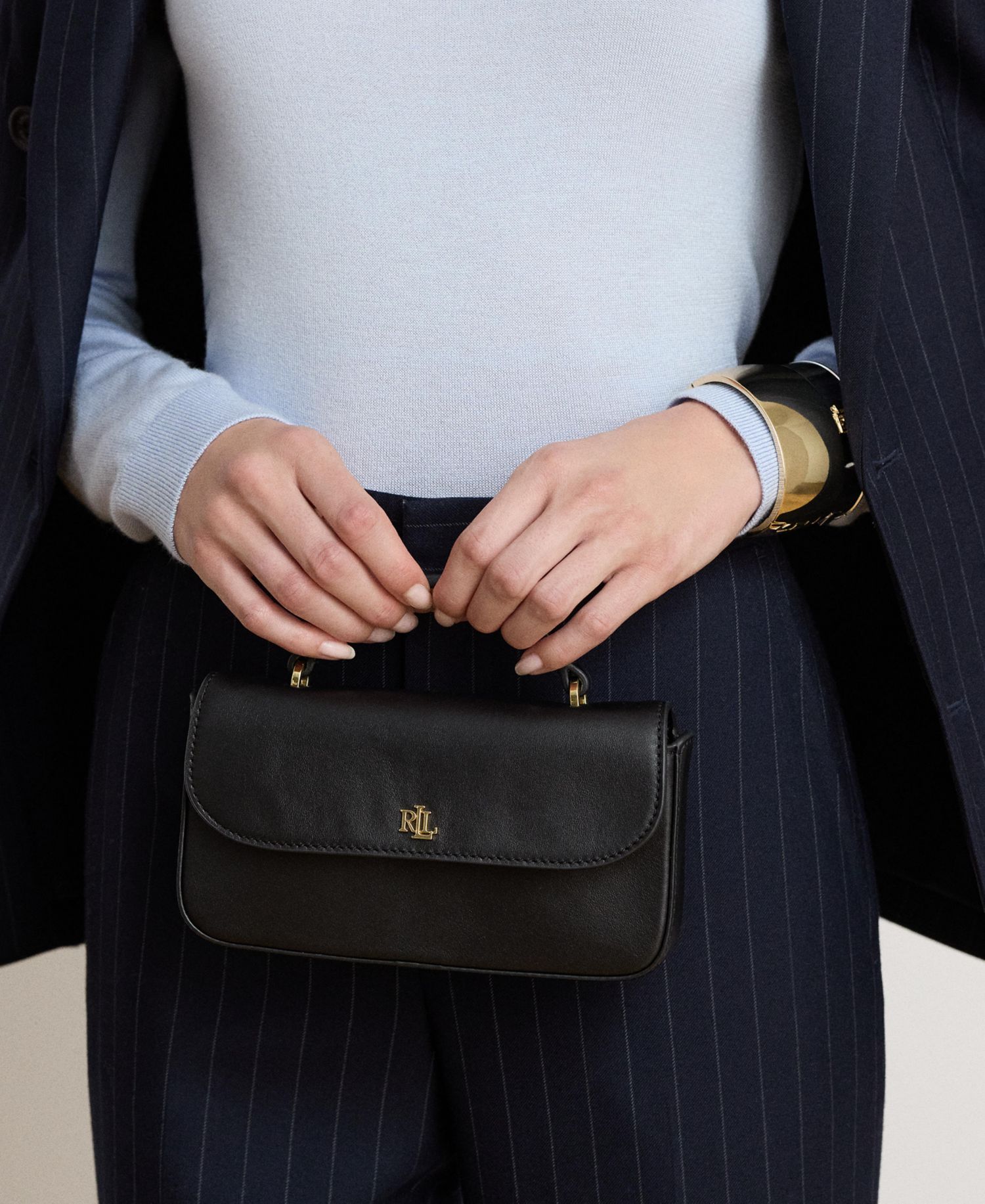 Marcy Small Smooth Leather Crossbody Bag