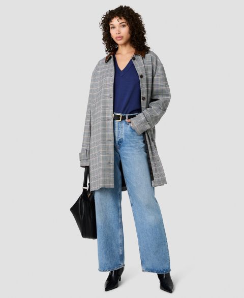 Женские куртки French Connection Women's Collared Relaxed Oversized Midi Jacket