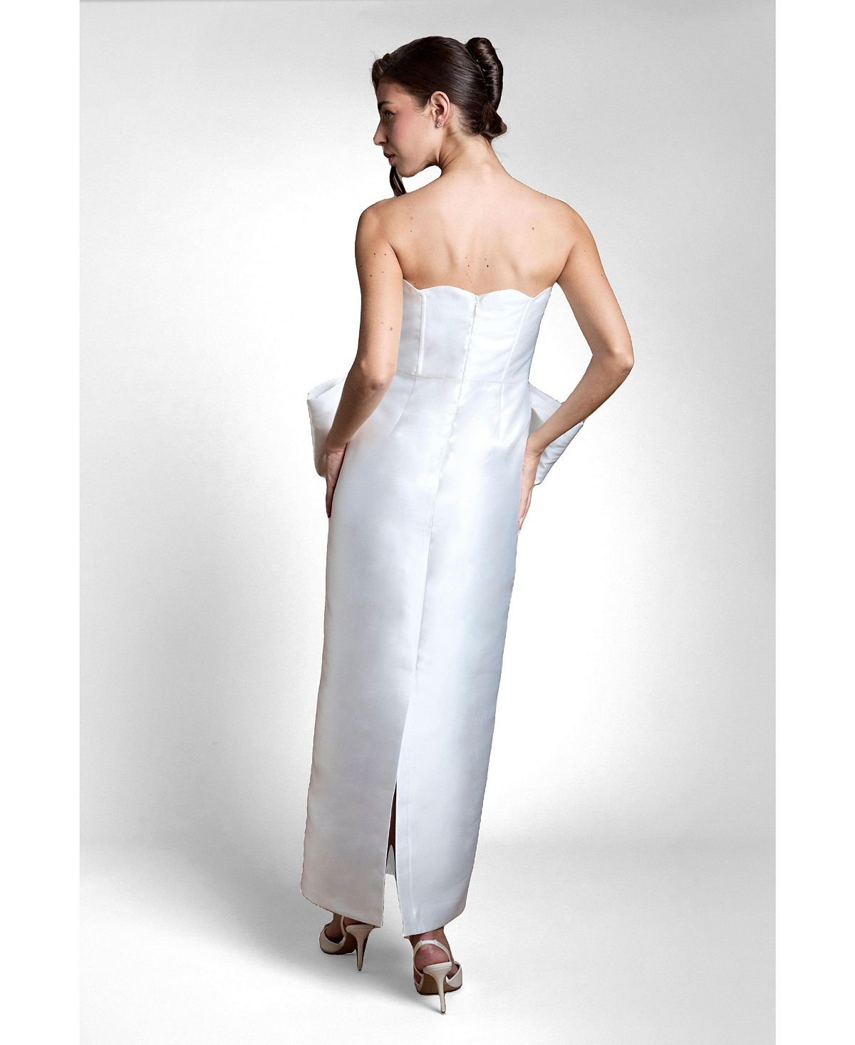 Coast Women's Bow Detail Wedding Dress view 3 — MAYCSS fashion products
