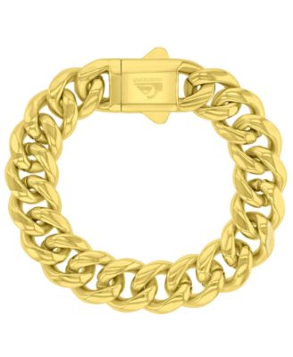 Men's Miami 18k Yellow Gold-Plated Cuban Chain Bracelet