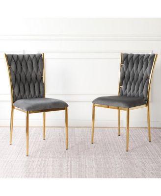 Modern Velvet Dining Chairs with Legs
