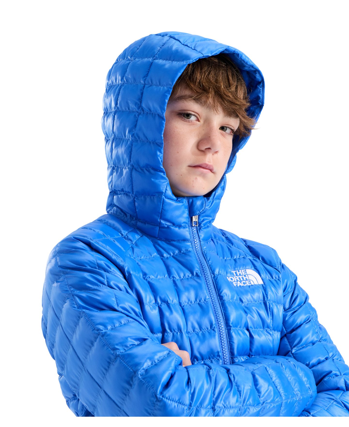 Детская куртка The North Face Long-Sleeve Thermoball Hooded, цвет: Синий — фото 3