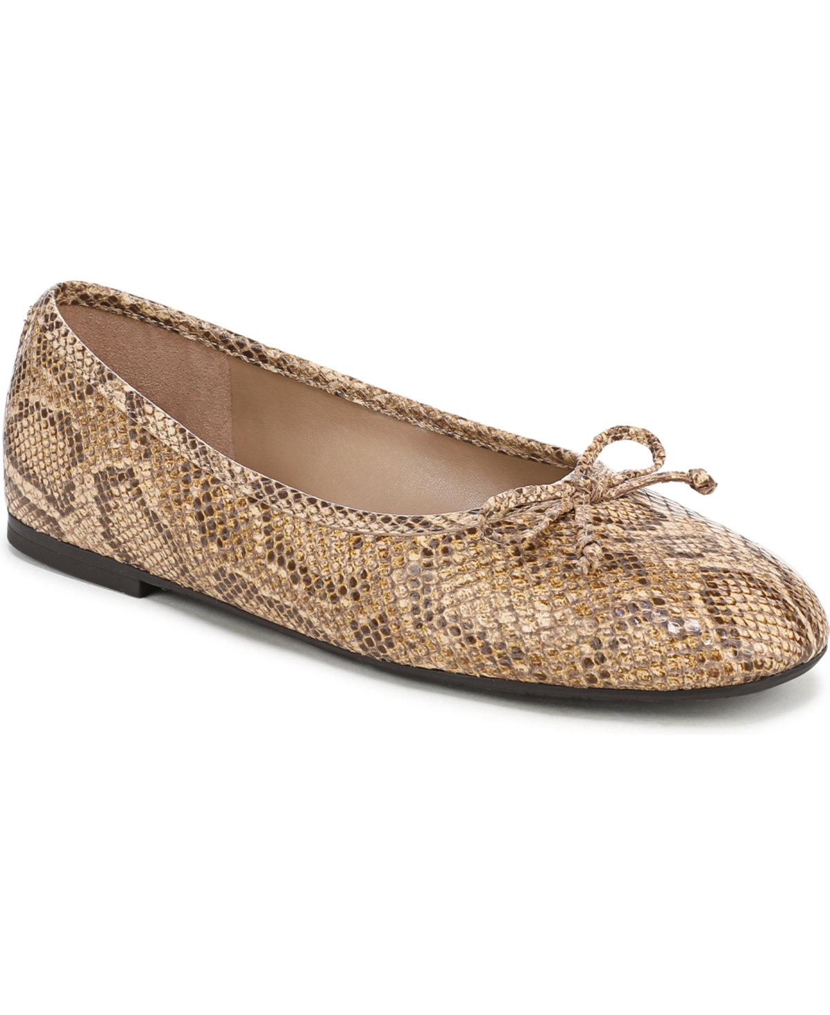 Sam Edelman Women's Alie Ballerina Flats In Light Sand Snake Print Leather