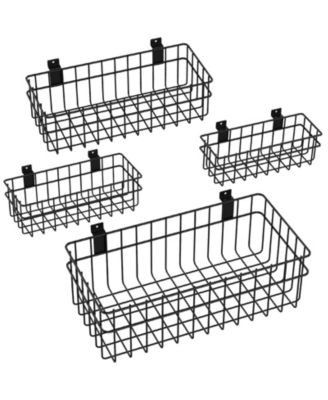 Slatwall Baskets Metal Hanging Storage Organizer