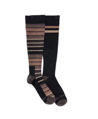 Men's 2 Pair Pack Compression Knee Hi Nylon Socks