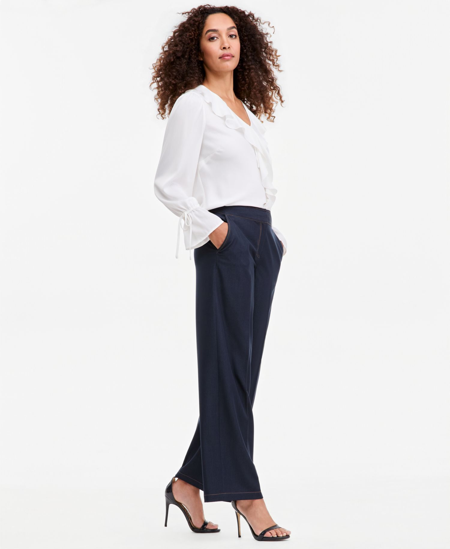 ASL Petite Wide-Leg Pants