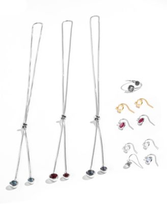 Giani Bernini Crystal Jewelry Collection in Sterling Silver 