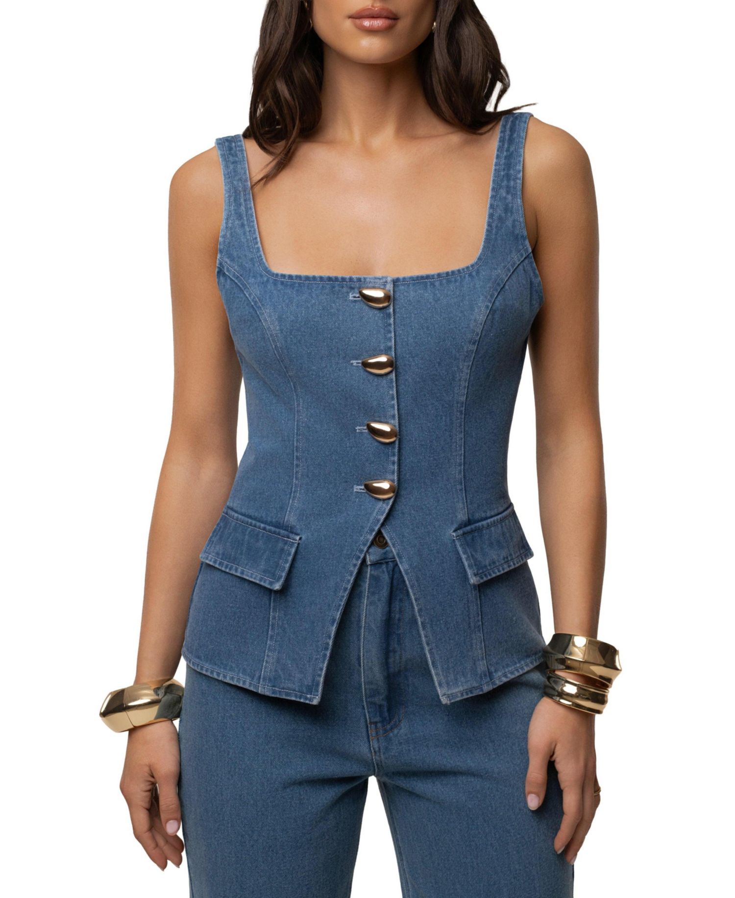 Women's Step Forward Denim Top