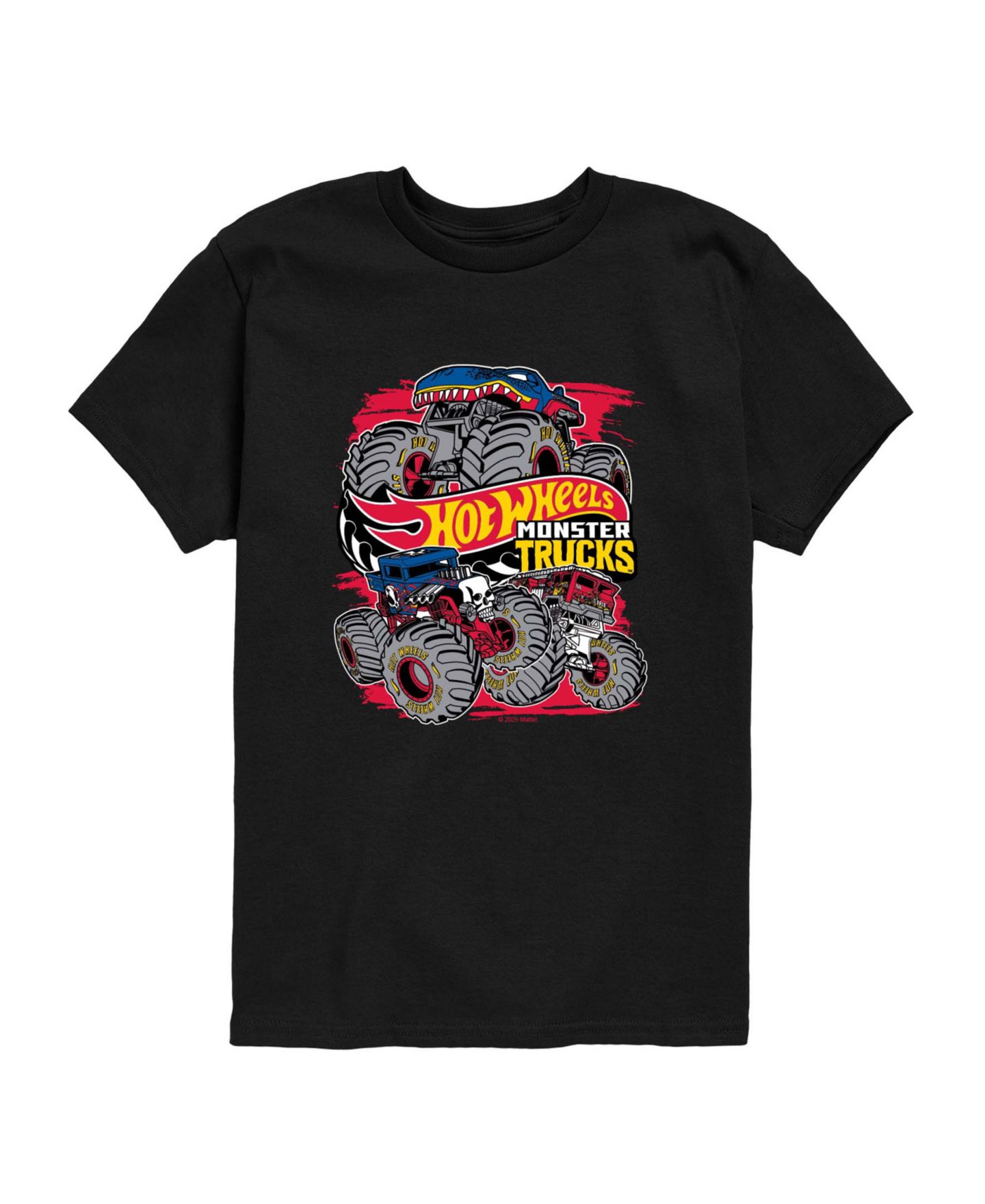 Футболка Hot Wheels Monster Truck Logo Short-Sleeve Graphic для мальчиков-малышей, цвет: Чёрный — фото 1