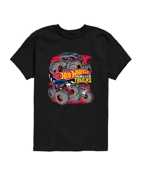 Футболка Hot Wheels Monster Truck Logo Short-Sleeve Graphic для мальчиков-малышей, цвет: Чёрный