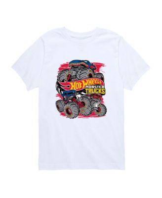 Hot Wheels Monster TruckLogo Toddler Boys' 2T-5T Short-Sleeve Graphic T-Shirt - White